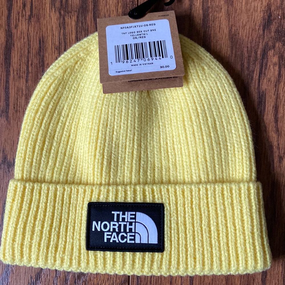 The North Face logo box cuffed beanie - Picture 1 of 4